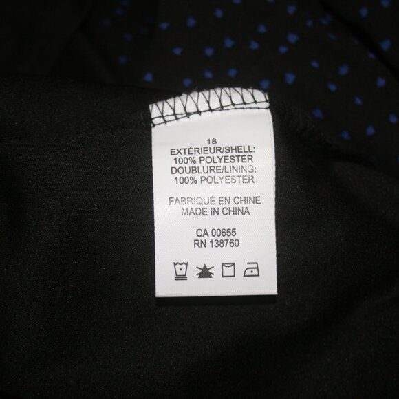 Accordion Pleated Sheer Skirt w Blue Dots - Picture 6 of 6